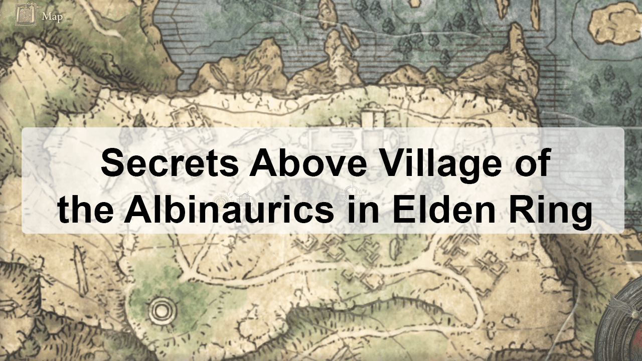 Above Village of the Albinaurics in Elden Ring